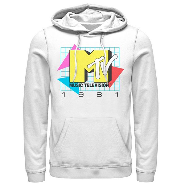 Men's MTV Music Television 1981 Logo Graphic Hoodie