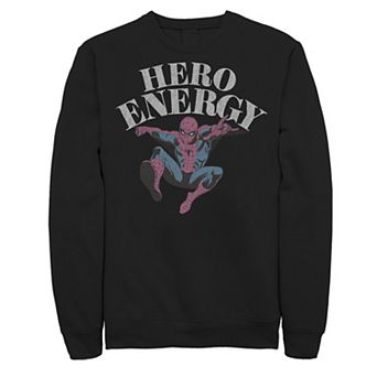 Men's Marvel Comics Spider-Man Hero Energy Fleece Graphic Sweatshirt