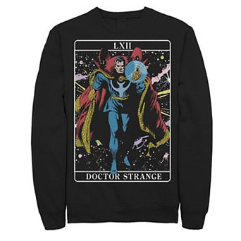 Men's Marvel Comics Doctor Strange LXII Tarot Card Fleece Graphic Sweatshirt
