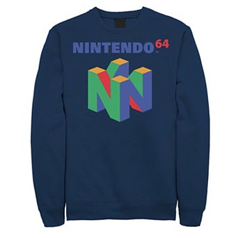 Men's Nintendo 64 Classic Logo Retro Vintage Fleece Graphic Sweatshirt