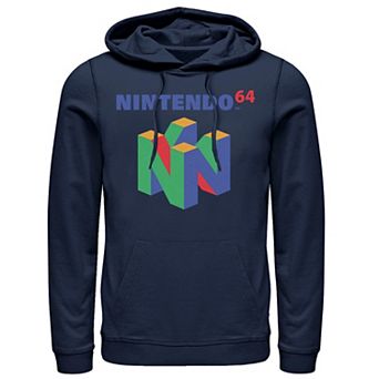 Men's Nintendo 64 Classic Logo Retro Vintage Graphic Hoodie