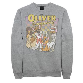 Disney's Oliver & Company Men's Checkerboard Poster Graphic Sweatshirt