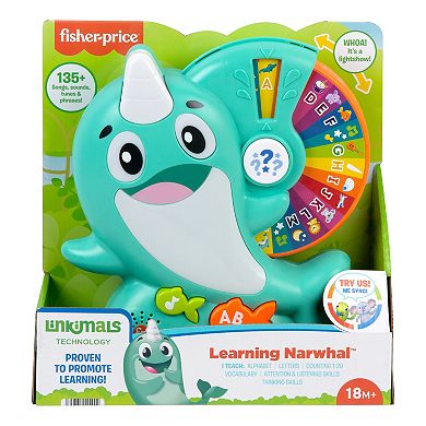 Fisher-Price Linkimals Learning Narwhal Toy
