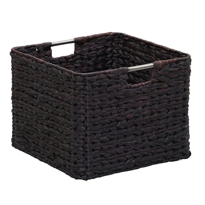 Outsunny Foldable Laundry Hamper, Divided Storage Basket, Rattan Clothes  Hamper with Lid, Removable Liner Bag, Grey Basket