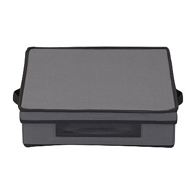 Household Essentials Holiday Charger Plate Lidded Storage Box