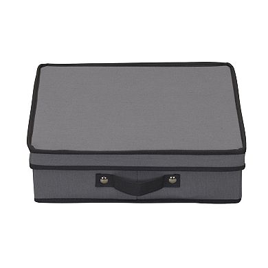 Household Essentials Holiday Charger Plate Lidded Storage Box