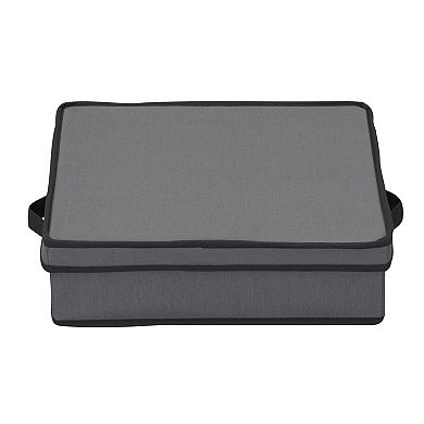 Household Essentials Holiday Charger Plate Lidded Storage Box