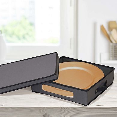 Household Essentials Holiday Charger Plate Lidded Storage Box