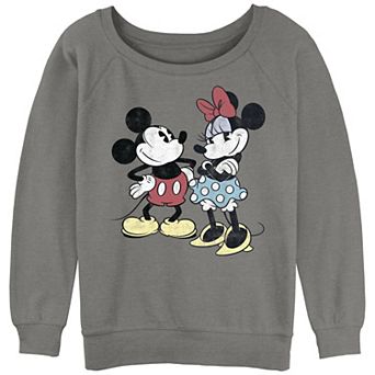 Disney's Mickey Mouse & Minnie Mouse Juniors' Retro Slouchy Graphic Sweatshirt