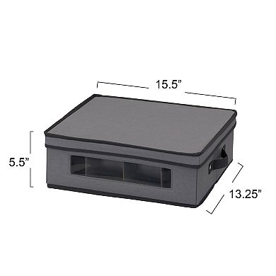 Household Essentials 12-Compartment China Cup Chest