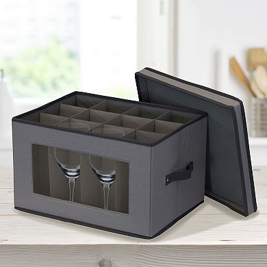Household Essentials Stemware Storage Box