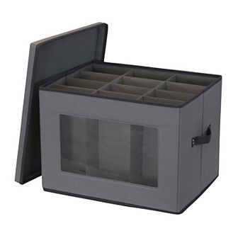 Household Essentials Tall Wine and Bottle Storage Chest