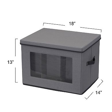 Household Essentials Tall Wine and Bottle Storage Chest