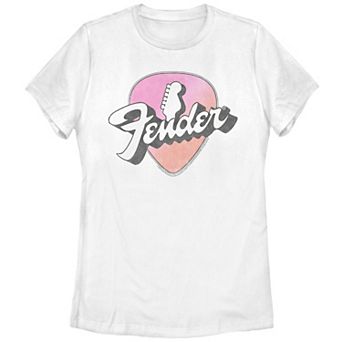 Juniors' Fender Neon Pick Guitar Head Graphic Tee