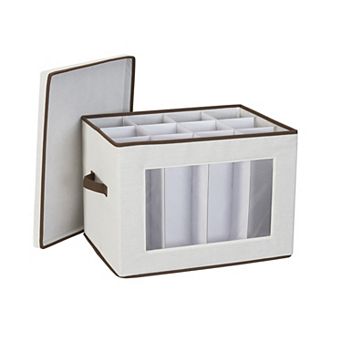 Household Essentials Tall Wine and Bottle Storage Chest