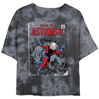 Juniors' Marvel Comics Ant-Man Tales To Astonish Distressed Retro Cover Bombard Wash Graphic Tee