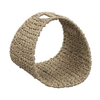 Household Essentials Oval Seagrass Magazine Rack