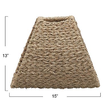 Household Essentials Oval Seagrass Magazine Rack