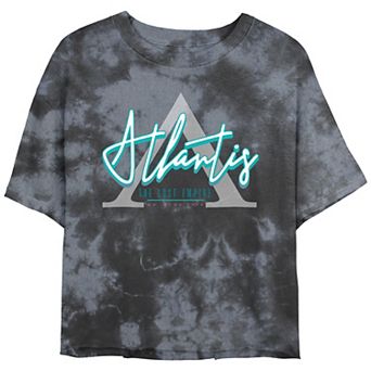 Disney's Atlantis The Lost Empire Juniors' Coast Logo Bombard Wash Graphic Tee