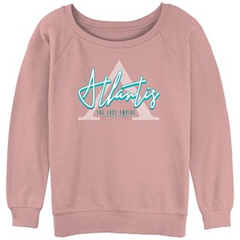 Disney's Atlantis The Lost Empire Juniors' Coast Logo Slouchy Graphic Sweatshirt