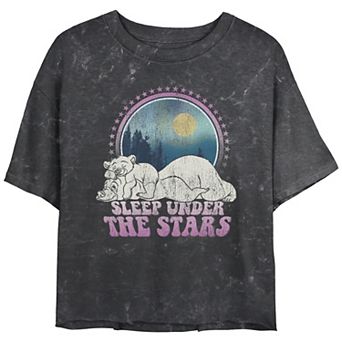 Disney's Brother Bear Juniors' Koda & Kenai Sleep Under the Stars Mineral Wash Graphic Tee