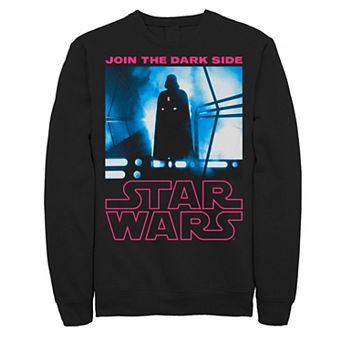 Men's Star Wars Logo Return of the Jedi Darth Vader Join Dark Side Scene Fleece Graphic Sweatshirt