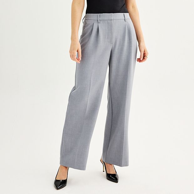 Petite High-Rise Wide-Leg Pant