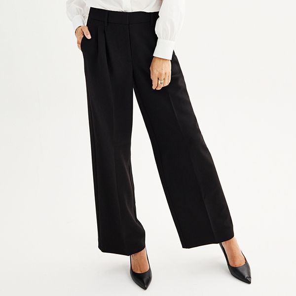 Petite Nine West High Rise Wide Leg Pants