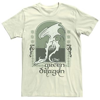 Men's Lord of the Rings Green Dragon Tavern Logo Graphic Tee