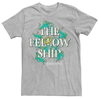 Men's Lord of the Rings: Fellowship of the Ring Leaves Graphic Tee
