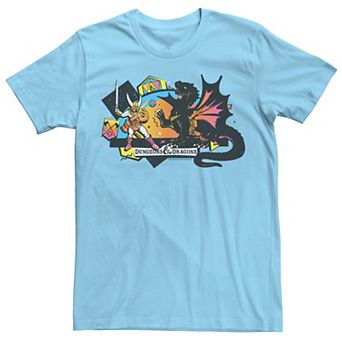 Men's Dungeons & Dragons 80s Battle Graphic Tee