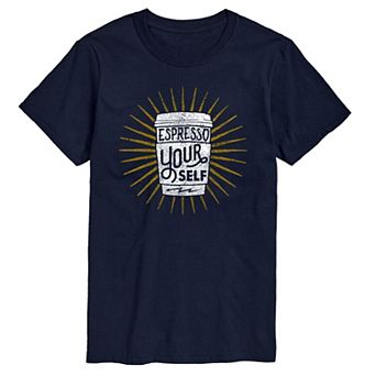 Big & Tall Espresso Yourself Graphic Tee