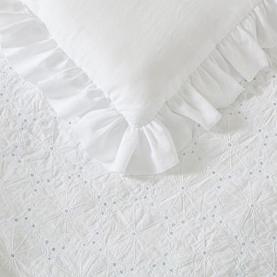 Laura Ashley Eyelet Comforter Set