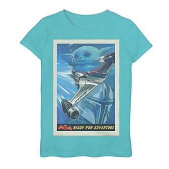 Girls 7-16 The Mandalorian 25 N-1 Starfighter Ready For Adventure Poster Graphic Tee