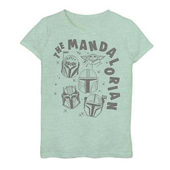 Girls 7-16 The Mandalorian Characters Floating Heads Graphic Tee