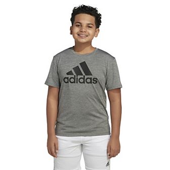 Husky Boys 8 Plus- 20 Plus adidas Essential Poly Melange Logo Graphic Tee