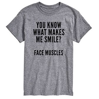 Big & Tall You Know What Makes Me Smile Graphic Tee