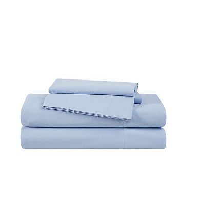 The Farmhouse Washed Blue Solid Sheet Set