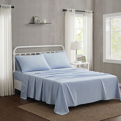 The Farmhouse Washed Blue Solid Sheet Set