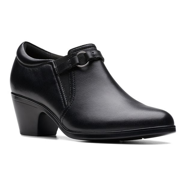 Black leather shooties sale