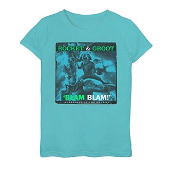 Girls 7-16 Plus Size Marvel Guardians of the Galaxy Rocket and Groot Blam Plus Graphic Tee