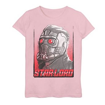 Girls 7-16 Plus Size Marvel Guardians of the Galaxy Star-Lord Head Portrait Plus Graphic Tee