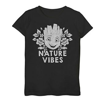 Plus Size Girls 8-20 Marvel Guardians Of The Galaxy Groot Nature Vibes Graphic Tee