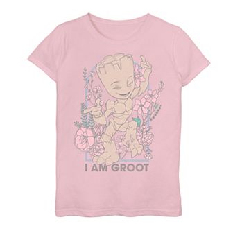 Plus Size Girls 8-20 Marvel Guardians Of The Galaxy I Am Groot Floral Graphic Tee