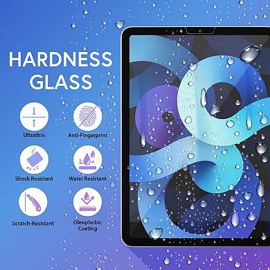 2-pack Glass Screen Protector For Ipad Air 4th/ 5th 10.9 Inch & Ipad Pro 11 Inch