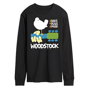 Men's Woodstock Poster Long Sleeve Graphic Tee