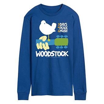 Men's Woodstock Poster Long Sleeve Graphic Tee
