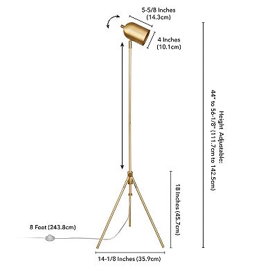 Finley & Sloane Bruno Tripod Floor Lamp