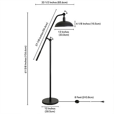 Finley & Sloane Devon Boom Arm Floor Lamp