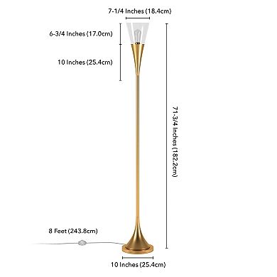 Finley & Sloane Moura Torchiere Floor Lamp